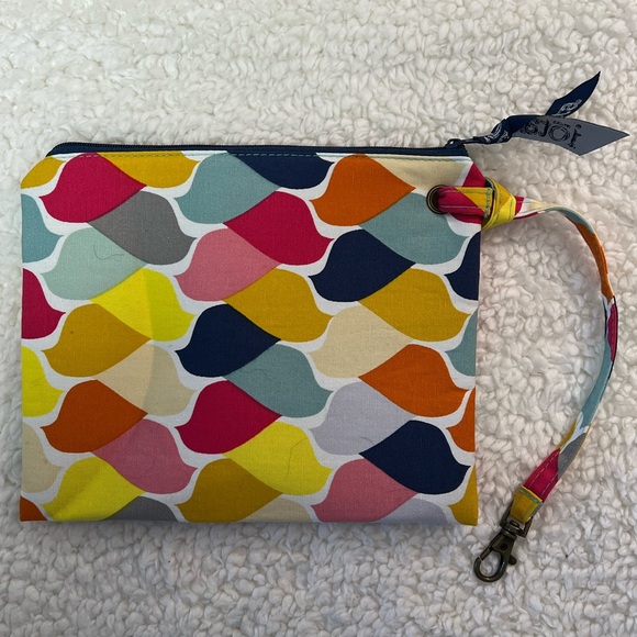 C.R. Gibson for Iota Chic "Flock of Colour" 3-Piece Tote Travel Bag Set Brown - Picture 12 of 16